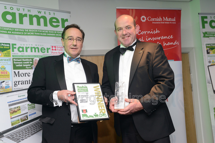 farming-awards-2017 20171102 0097 
 The South West Farmer Awards 2017 at Somerset County Cricket Club, Taunton. Pictured Beef farmer of the year James Kittow .