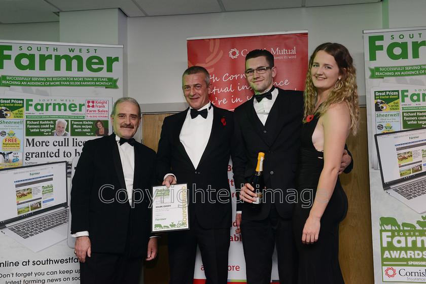 farming-awards-2017 20171102 0120 
 The South West Farmer Awards 2017 at Somerset County Cricket Club, Taunton. Pictured Special Recognition award for Mark Emery