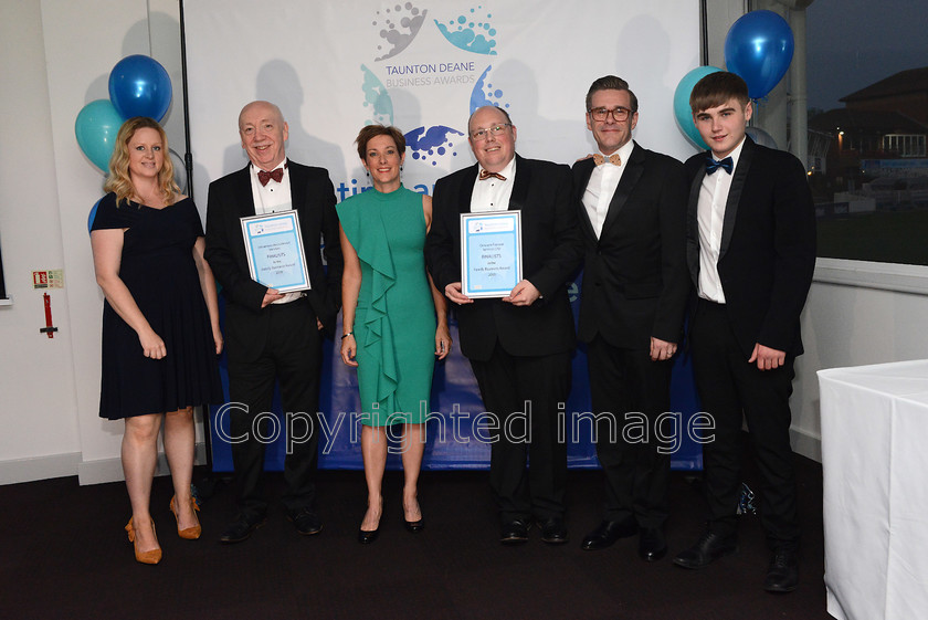 TDBA1920190627 091 
 The Taunton Deane Business Awards 2019. Family Business Finalists Jobseekers Recruitment and Cresent Funeral Services