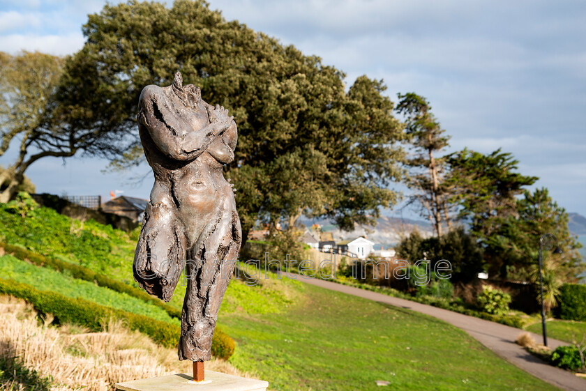 lyme-035 
 Lyme Regis and Uplyme riverside walk 
 Keywords: Lyme Regis, Uplyme, coastal town, Devon, Dorset, boarder, riverwalk, seaside, sea view, gardens, public gardens, public art, art, nude, body, sculpture.