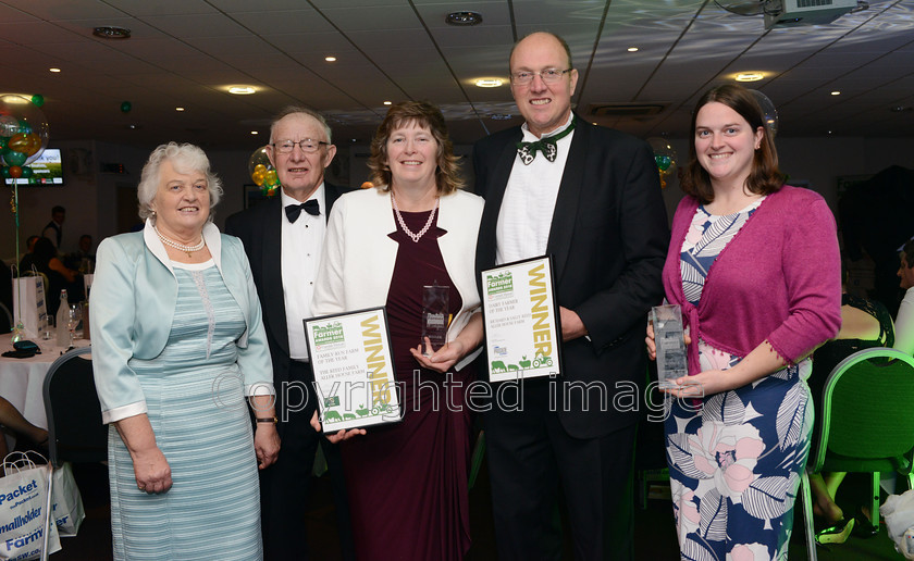 famer-awards20181108 139 
 The South West Farmer Awards 2018. Pictured Sally and Richard Reed with family