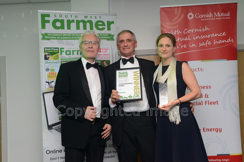 farming-awards-2017 20171102 0100 
 The South West Farmer Awards 2017 at Somerset County Cricket Club, Taunton. Pictured Winner of the Sheep farmer of the Year award Peregrine Aubrey