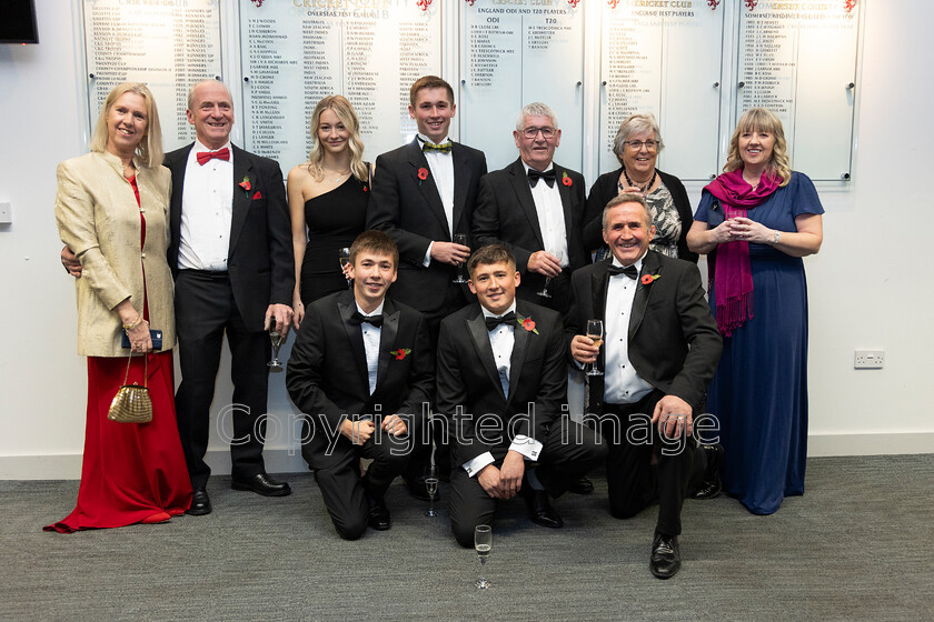 AWA 005 
 South West Farmer awards night 2023 at the Somerset County Cricket Club, Taunton Pictured Thomas Nancekivell and family